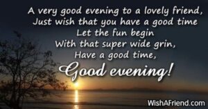 Uplifting Good Evening Messages and Blessings to Share