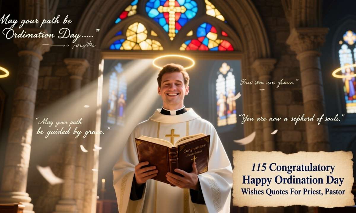 115 Congratulatory Happy Ordination Day Wishes Quotes For Priest, Pastor
