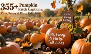355+ Pumpkin Patch Captions Cute, Funny & Flirty Fall Lines