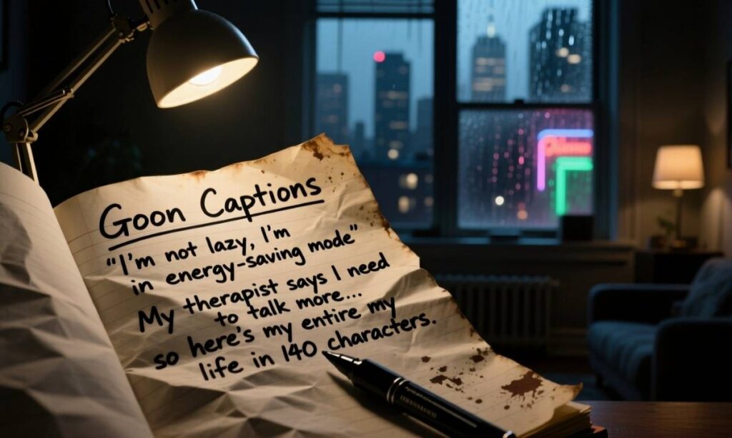 Goon Captions for TwitterX & Micro-Posting